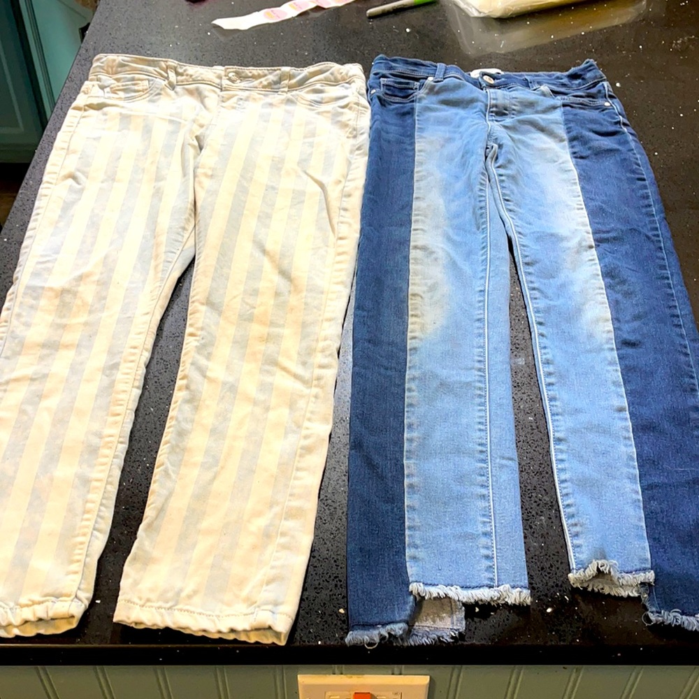 2 pr sz14 jeans. Wonder Nation/Jordache #2002